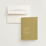 "First Comes Brunch" - Bridal Shower Thank You Cards in Camel by mo kelley - Card with Envelope