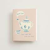 "China Tea Set" - Bridal Shower Thank You Cards in Blush by Ani Somi - Front