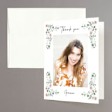 "Romantica" - Bridal Shower Thank You Cards in Rosebud by Petra Kern - Front