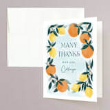 "Main Squeeze" - Bridal Shower Thank You Cards in Mint by Paper Sun Studio - Front