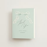"Dainty" - Bridal Shower Thank You Cards in Tiffany Blue by Paper Raven Co. - Front