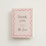 "handdrawn wavy frame" - Bridal Shower Thank You Cards in Rosebud by Cass Loh - Front