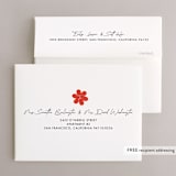 "Bold Stripes" - Bridal Shower Thank You Cards in Strawberry by mo kelley - FREE Recipient Addressing