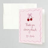 "vintage wedding cake" - Bridal Shower Thank You Cards in Blush by Cass Loh - Front