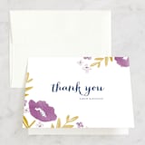 "Fresh Cut" - Bridal Shower Thank You Cards in purple by Oscar and Emma - Karly Depew - Front