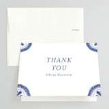 "Talavera" - Bridal Shower Thank You Cards in Azure by Lagniappe Paper - Front