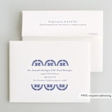 "Talavera" - Bridal Shower Thank You Cards in Azure by Lagniappe Paper - FREE Recipient Addressing