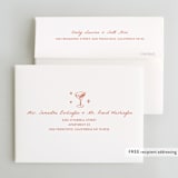 "Chic Soirée" - Bridal Shower Thank You Cards in Verona Sunset by Cass Loh - FREE Recipient Addressing
