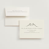 "Bow" - Bridal Shower Thank You Cards in Tuxedo by Corinne Malesic - FREE Recipient Addressing