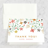 "Botanical Affair" - Bridal Shower Thank You Cards in pink by Yolanda Mariak Chendak - Front