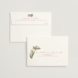 "Floral Harvest" - Bridal Shower Thank You Cards in Rose by Paper Sun Studio - FREE Recipient Addressing