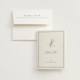 "Lilly Bow" - Bridal Shower Thank You Cards in Something Blue by Carolyn MacLaren - Card with Envelope