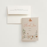 "Garden Frolic" - Bridal Shower Thank You Cards in Roselle by Vera Lim - Card with Envelope