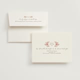 "In The Garden" - Bridal Shower Thank You Cards in Cream by Paola Benenati - FREE Recipient Addressing