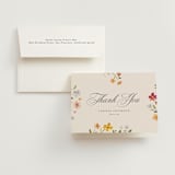 "Garden" - Bridal Shower Thank You Cards in Wildflower by Nicole Walsh - Card with Envelope