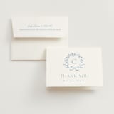 "Emmaline" - Bridal Shower Thank You Cards in Bluebell by Kristie Kern - Card with Envelope