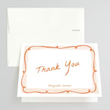 "Giardino" - Bridal Shower Thank You Cards in Flame by Pati Cascino - Front