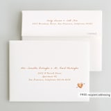 "Giardino" - Bridal Shower Thank You Cards in Flame by Pati Cascino - FREE Recipient Addressing