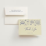 "Tacos & Tequila" - Bridal Shower Thank You Cards in Blueberry by Sherley Ferreira - Card with Envelope