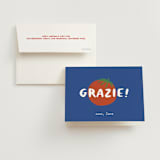 "Buon Appetito!" - Bridal Shower Thank You Cards in Capri by Julia Starr - Card with Envelope