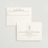 "Formal scallop" - Bridal Shower Thank You Cards in Palm by Creo Study - FREE Recipient Addressing