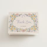 "Portofino" - Bridal Shower Thank You Cards in Lilac by Tamara Hilje - Front