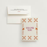 "Let's Fiesta" - Bridal Shower Thank You Cards in Gumdrop by Eva Tadros - Card with Envelope