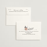 "cheers to a happy couple" - Bridal Shower Thank You Cards in Creme by Anastasia Makarova - FREE Recipient Addressing