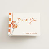 "Cin Cin Spritz" - Bridal Shower Thank You Cards in Tangerine by West Foglia - Front