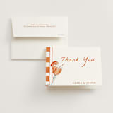 "Cin Cin Spritz" - Bridal Shower Thank You Cards in Tangerine by West Foglia - Card with Envelope