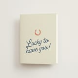 "Giddy Up" - Bridal Shower Thank You Cards in Cobalt by Erin Hodges - Front