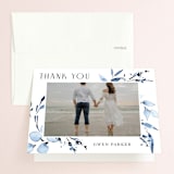 "Blu" - Bridal Shower Thank You Cards in Sapphire by Petra Kern - Front