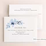 "Blu" - Bridal Shower Thank You Cards in Sapphire by Petra Kern - FREE Recipient Addressing