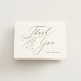 "Love is Blooming" - Bridal Shower Thank You Cards in Petal by Jennifer Postorino - Front