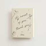 "Sweets & Treats" - Bridal Shower Thank You Cards in Licorice by Sarah Rosenthal - Front