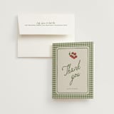 "Farmers Market" - Bridal Shower Thank You Cards in Moss by Kelly Watkins - Card with Envelope