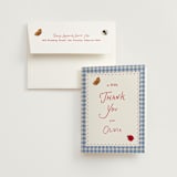 "Love Bug" - Bridal Shower Thank You Cards in Sky by Jennifer Lew - Card with Envelope