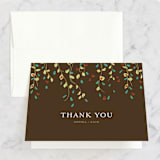 "Rain Catcher" - Bridal Shower Thank You Cards in brown by Larkspur Paperie - Front