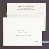 "Couple's Recipe" - Bridal Shower Thank You Cards in red by Ana Gonzalez - FREE Recipient Addressing