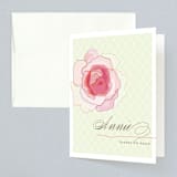 "Rose Blush" - Bridal Shower Thank You Cards in pink by karen boehm custom - Front