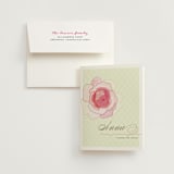 "Rose Blush" - Bridal Shower Thank You Cards in pink by karen boehm custom - Card with Envelope