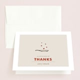 "Keep the Love Cookin'" - Bridal Shower Thank You Cards in grey | orange by pottsdesign - Front