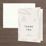 "Billow" - Bridal Shower Thank You Cards in Linen by Blustery August - Front