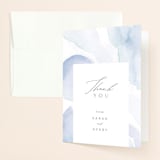 "Flow" - Bridal Shower Thank You Cards in Lagoon by Creo Study - Front