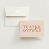 "Let's Brunch" - Bridal Shower Thank You Cards in Petal by Sandra Picco Design - Card with Envelope