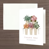 "Flower Bar" - Bridal Shower Thank You Cards in Bright by Heather Cairl - Front