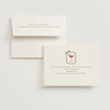 "Cheers To You" - Bridal Shower Thank You Cards in Candy Cane by Susan Zinader - FREE Recipient Addressing
