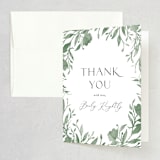"Hyde Park" - Bridal Shower Thank You Cards in Meadow by Melanie Kosuge - Front