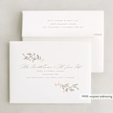 "Leafy Crown" - Bridal Shower Thank You Cards in Petal by Kristie Kern - FREE Recipient Addressing
