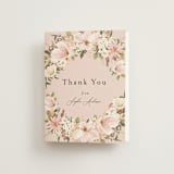 "Floral Arch" - Bridal Shower Thank You Cards in Blush by Susan Moyal - Front